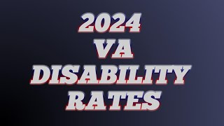 VA Disability Pay Chart 2024 Rates 2025 Updated Link In Description [upl. by Nivel]