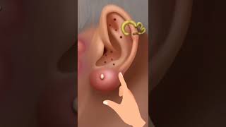 asmr ear cleaning animation asmrvideo relaxing animation asmr satysfying relax [upl. by Naziaf415]