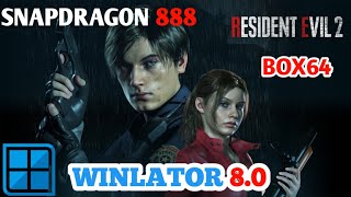 Winlator 80 Test Resident Evil 2  Snapdragon 888  DXVK TURNIP BOX64 [upl. by Ahidam33]