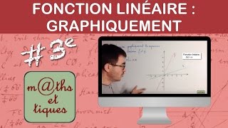 Déterminer graphiquement une fonction linéaire  Troisième [upl. by Hardigg]