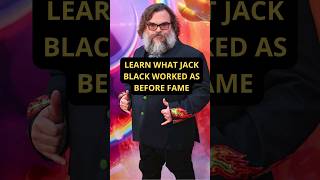 LEARN WHAT JACK BLACK WORKED AS BEFORE FAME shorts jackblack music [upl. by Noslrac]