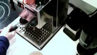 Making a Latte  Rancilio Silvia V2 [upl. by Laddie]