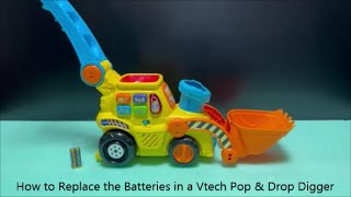 How to Replace the Batteries in a Vtech Pop amp Drop Digger [upl. by Ainot]