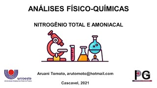 Aula 3  Nitrogênio total e amoniacal [upl. by Onitselec499]