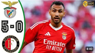 Benfica vs Feyenoord 5  0  ALL GOALS amp HIGHLIGHTS  Friendly match 2872024 [upl. by Davita]