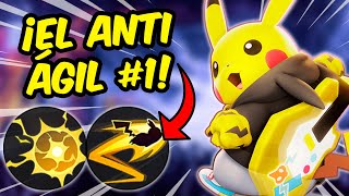 PIKACHU PLACAJE ELÉCTRICO DESTROZA LO QUE TOCA ⚡ Guía build medallas y gameplay  Pokemon Unite [upl. by Zobe298]