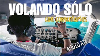 C172  FIRST SOLO FLIGHT  PRIMER VUELO SOLO [upl. by Connelly]