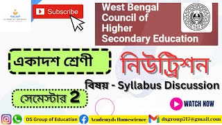 Class 11 Nutrition 2nd Semester 2024  Complete Syllabus Discussion [upl. by Nylitak]