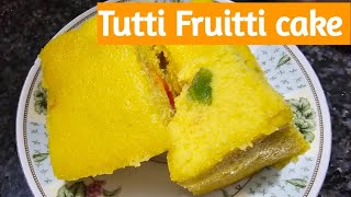 Tea time cake recipe tutti frutti cake in microwave oven easy and delicious cake recipe [upl. by Anela]