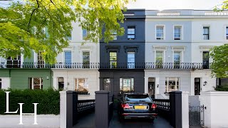 Inside The Iconic Charcoal Black Townhouse in Notting Hill London [upl. by Charters7]