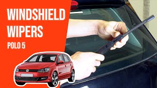 How to replace the windshield wipers Polo mk5 🌧 [upl. by Candra]