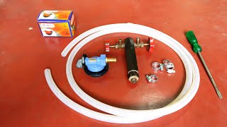 Big LPG Cylinder to Small Cylinder Gas transfer Valve Pipe and Regulator setup [upl. by Dolly]