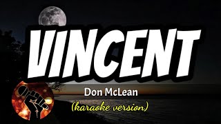 VINCENT  DON MCLEAN karaoke version [upl. by Aradnahc]