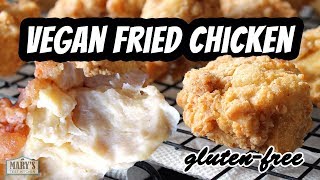 THE BEST VEGAN FRIED CHICKEN RECIPE glutenfree  Marys Test Kitchen [upl. by Eirovi]