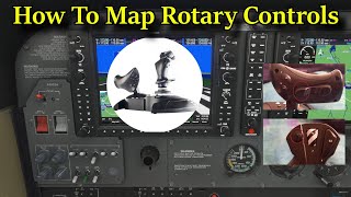 FS2020 Hotas One  How to Map Buttons to Control Rotary Knobs with your Flight Controller [upl. by Jonie175]