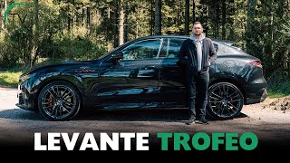 2023 Maserati Levante Trofeo  First Drive 4K [upl. by Nylanej]