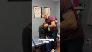 Terrible neck pain and muscle stiffness chiropractor chiropracticadjustment adjustment chiro [upl. by Asatan755]