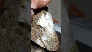 Quartz crystal garden growing in this one found here this summer quartzcrystals [upl. by Aluor275]