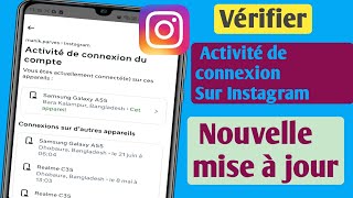 Comment vérifier mon appareil de connexion Instagram  Qui utilise mon compte Instagram [upl. by Onibas230]