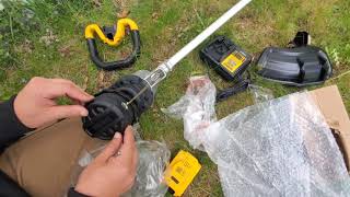 Dewalt DCST922 20v XR Brushless 14quot String Trimmer Review [upl. by Alleb72]