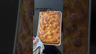 Super easy focaccia  this is half a batch of my focaccia recipe baked in an eighth sheet pan [upl. by Atina]