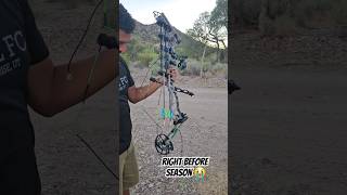 Bowhunters worst nightmare Bow breaks right before the season bowhunting deerhunting bowhunt [upl. by Nadabus]