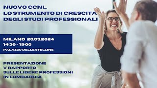 Nuovo CCNL lo strumento di crescita degli studi professionali [upl. by Aissat]