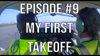 Episode 9  Lesson 4  My First Takeoff  Live ATC PA38 Tomahawk Private Pilots Licence PPL [upl. by Amice]