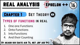 Introduction to Real Analysis  Chapter 1 Set Theory  Types of functions and their counting [upl. by Eldred301]