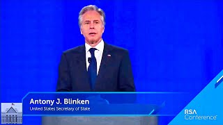 Antony Blinkens EPIC Speech at RSA Conference 2024 in San Francisco [upl. by Euqinahs]