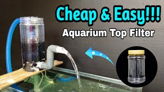 How to make aquarium top filter DIY fish tank filter [upl. by Dogs]