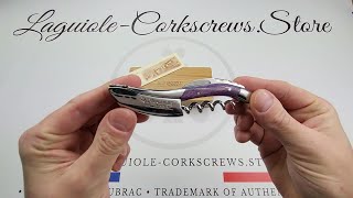 Laguiole Corkscrew Purple Camel Bone By Laguiole en Aubrac [upl. by Nivej]