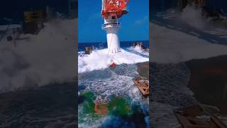 Heartbreaking scenes of water going into a boat with hurricane ¡ Bomb Cyclone ¡ monster waves [upl. by Erehc598]