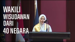 Alumni Gontor Putri Sampaikan Sambutan di Wisuda Universitas Al Azhar Mesir [upl. by Roxanne723]