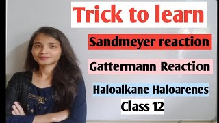 Trick to learn Sandmeyer amp Gattermann Reaction organic chemistry [upl. by Jallier354]