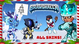 Playing ONE Game with ALL Brawlhalladay Skins • Brawlhalla 1v1 Gameplay [upl. by Lubow]