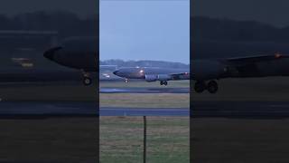 KC135 Stratotanker landing at Prestwick Airport [upl. by Kaya]