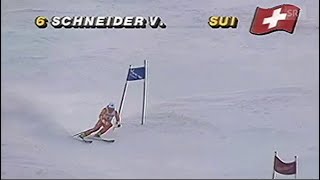 Vreni Schneider wins giantslalom Kranjska Gora 1991 [upl. by Burnsed741]