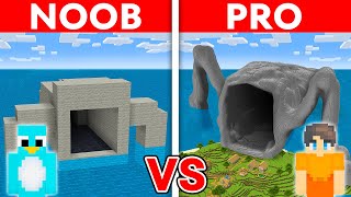 NOOB vs PRO SEA EATER House Build Challenge in Minecraft [upl. by Nodnart]