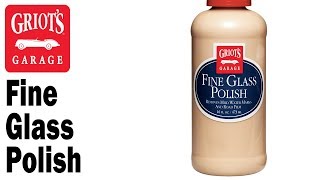 Griots Garage  Fine Glass Polish to remove hard water spots and etchings [upl. by Ettelra528]