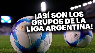 ¡Estos son los grupos de la Liga Profesional de Fútbol argentina [upl. by Potter238]