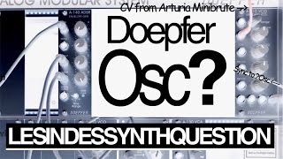 DOEPFER A100 Modular  Weird Sounds  VCO QUESTION [upl. by Hsima]