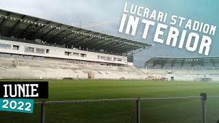 Lucrari Stadionul Municipal Sibiu imagini din INTERIOR [upl. by Engeddi781]