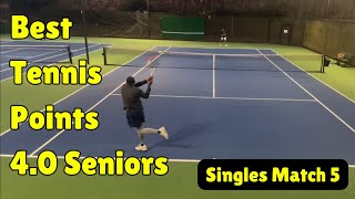 Watch best of senior tennis Top five points Match 5 [upl. by Adniled]