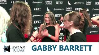 Gabby Barrett Talks Christian Collaborations  Dove Awards 2024 [upl. by Letnom]