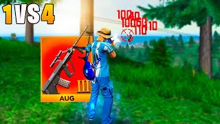 TESTANDO A NOVA AUG MAXIMIZADA SOLO VS SQUAD PELA PRIMEIRA VEZ FREE FIRE MOBILE [upl. by Iborian]