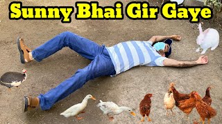 My 45th Vlog  Sunny bhai bury tarhan gir pary Sunny Bhai Fell on ground while hitting Shahid Bhai [upl. by Keriann]