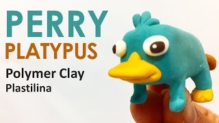 PERRY PLATYPUS Disney Phineas and Ferb  Polymer Clay Tutorial [upl. by Nealey654]