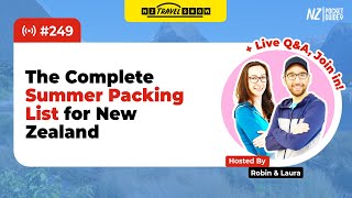 💬 NZ Travel Show  Complete Packing List to Travel in New Zealand in Summer  NZPocketGuidecom [upl. by Gisele]