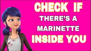 MIRACULOUS LADYBUG  CHECK IF THERE’S A MARINETTE INSIDE YOU QUIZ💖💖 [upl. by Leahcimnhoj]